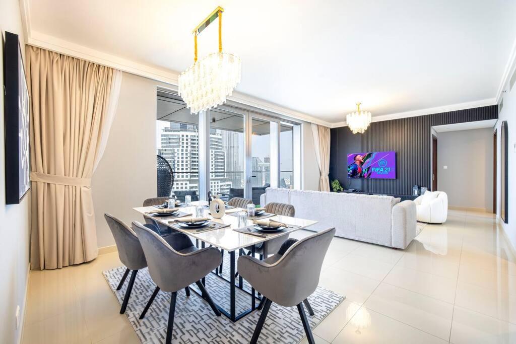 Ferienwohnung Magnificent Brand New Lux 3Br Burj & Fountain View Dubai Exterior foto
